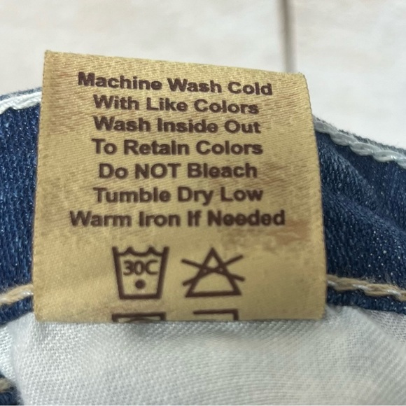 Big Star Rikki Jeans Womens 27 Blue Low Rise‎ Flap Pockets Embroidered Stretch - Picture 9 of 12